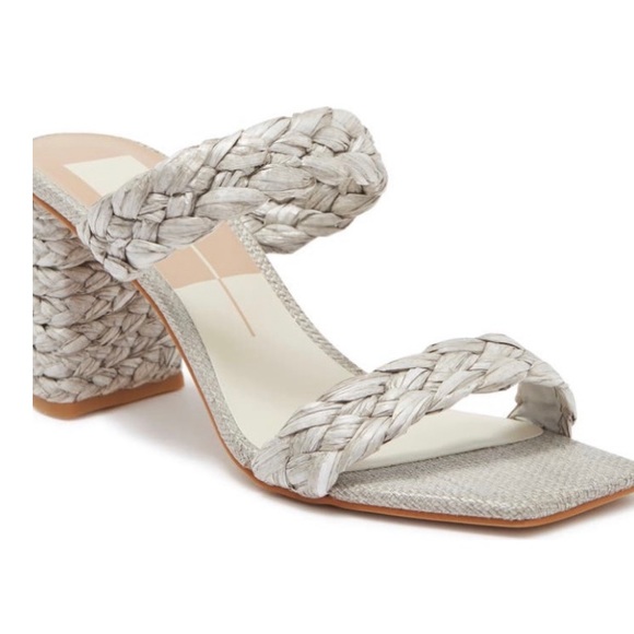 DOLCE VITA PAILY Raffia Heeled Sandals - Picture 1 of 10